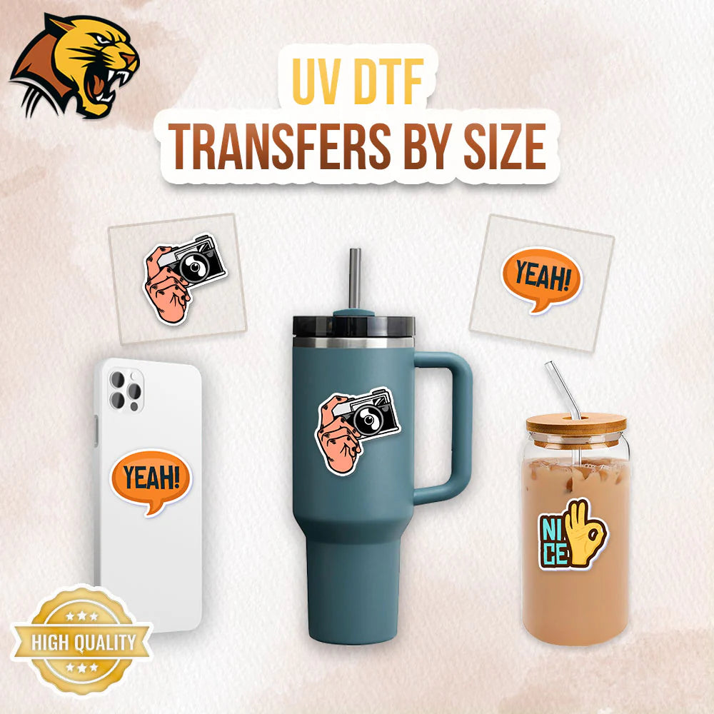UV DTF Transfer By Size